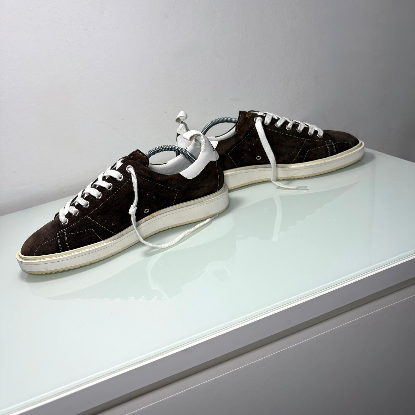 Golden goose Starter scamosciato marrone tallone bianco 39