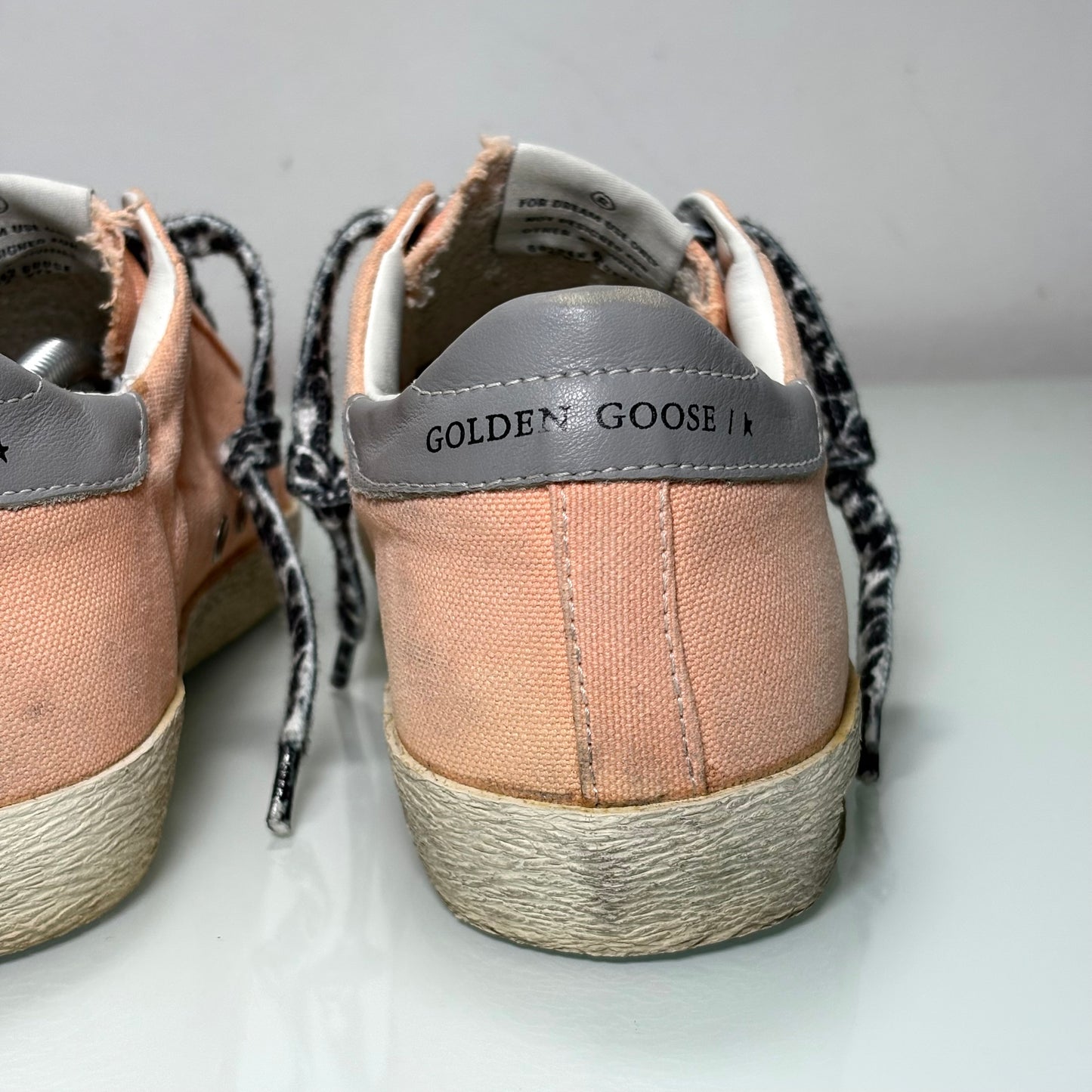 Golden goose Superstar albicocca in tessuto 38