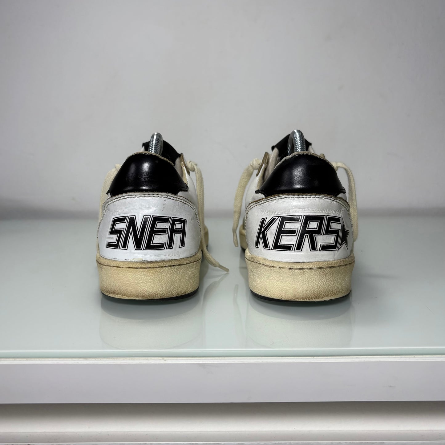 Golden goose Ballstar bianco e nero stella grigia 38