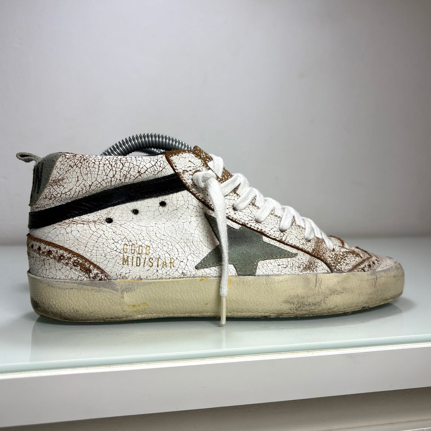 Golden goose mid star bianco