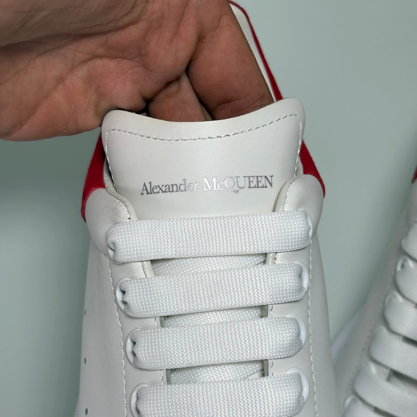 Alexander McQueen bianche tallone rosso 39