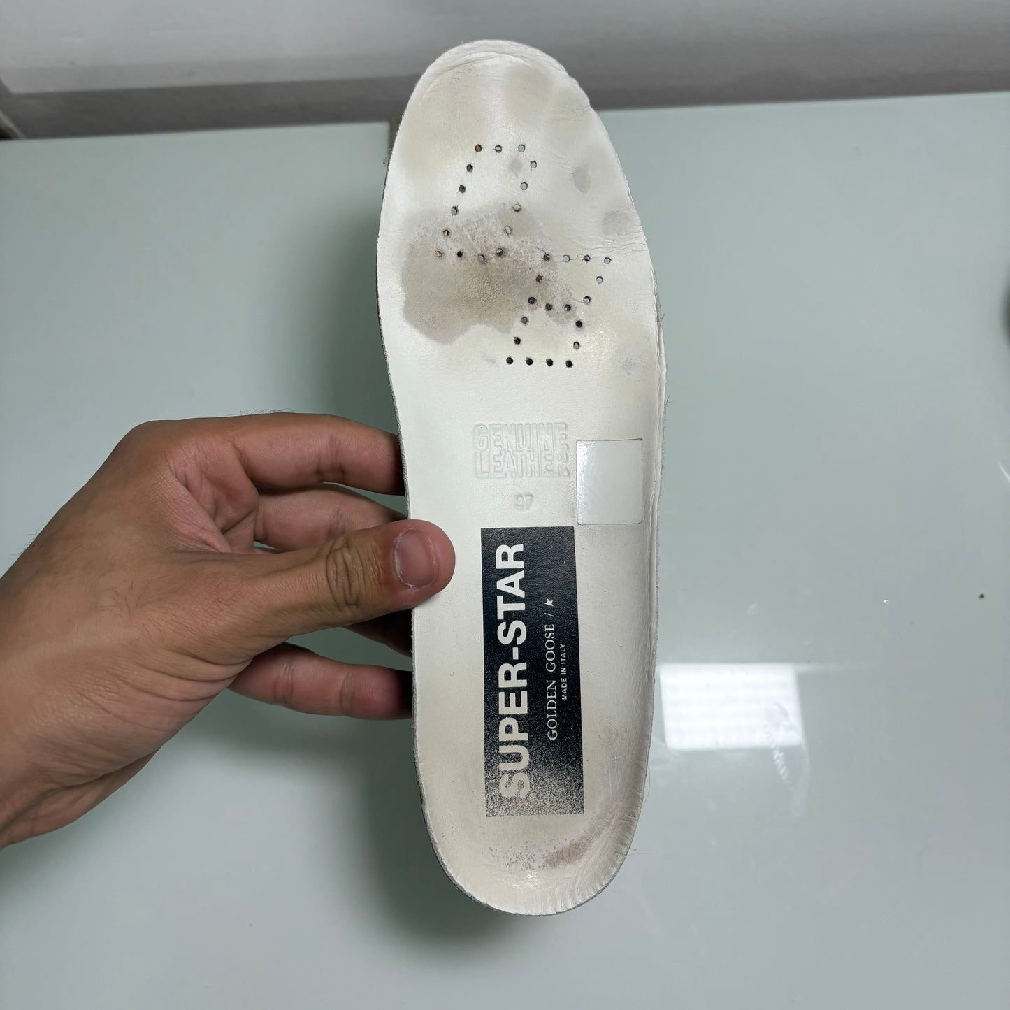 GOLDEN GOOSE SUPERSTAR BIANCO, LACCI ROSA E STELLA ROSA BRILLANTINATA 37