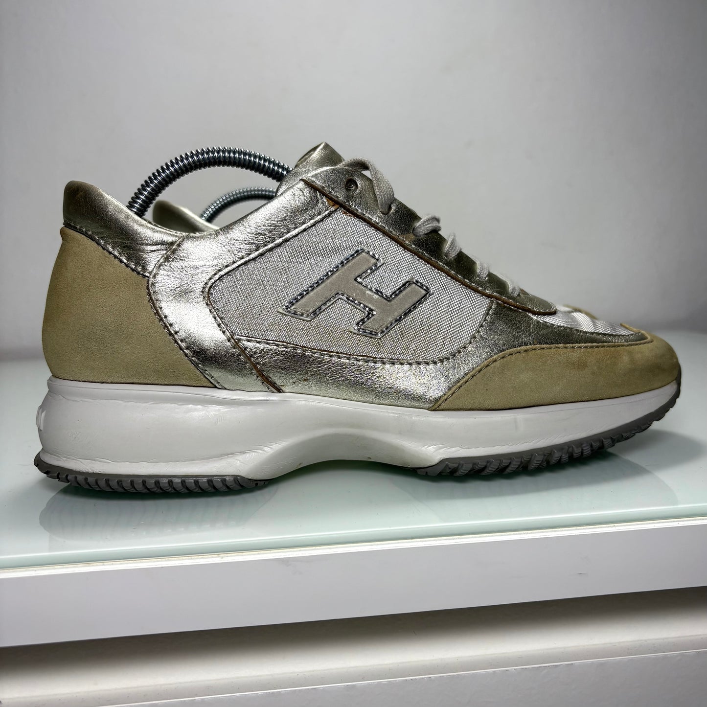 Hogan Interactive beige e argento 38