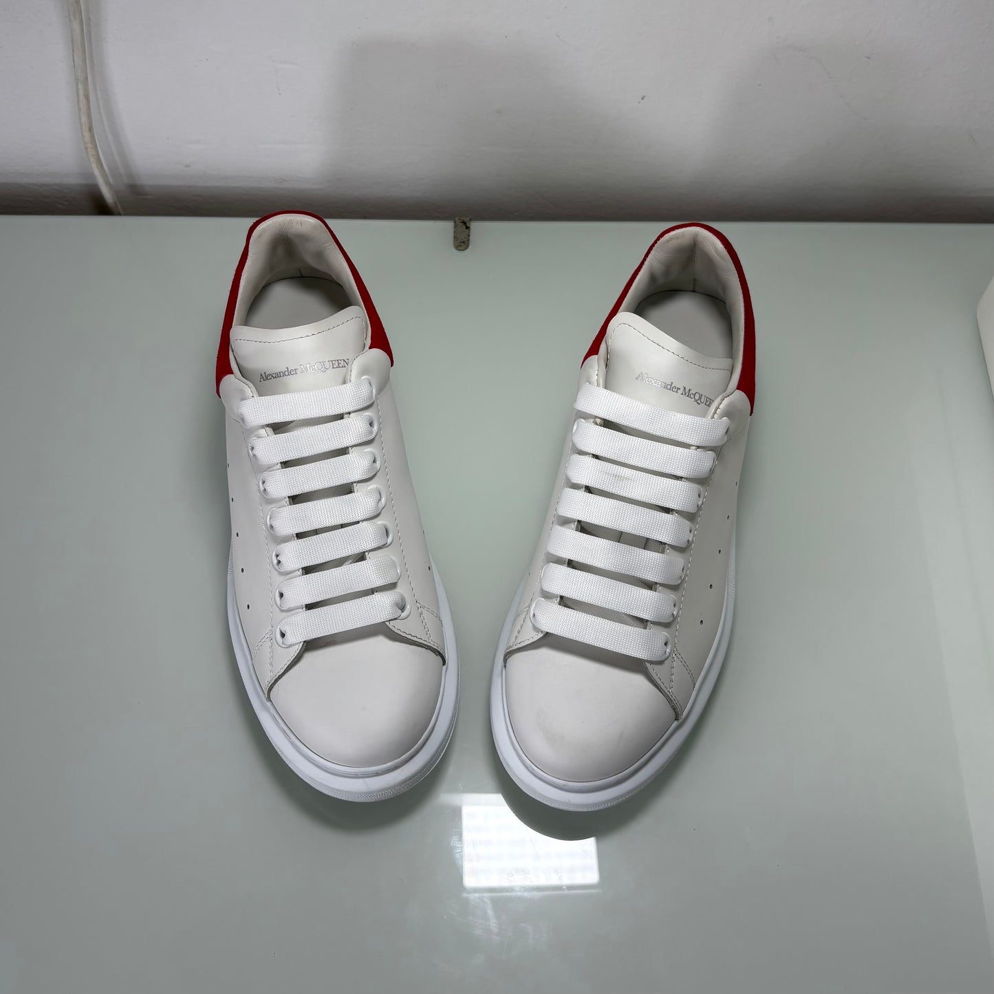 Alexander McQueen bianche tallone rosso 39