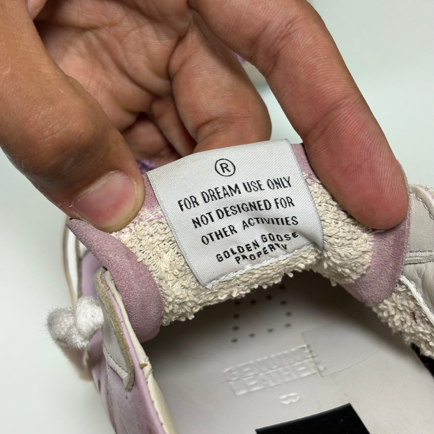 Golden goose superstar lilla tallone in simil serpente 38