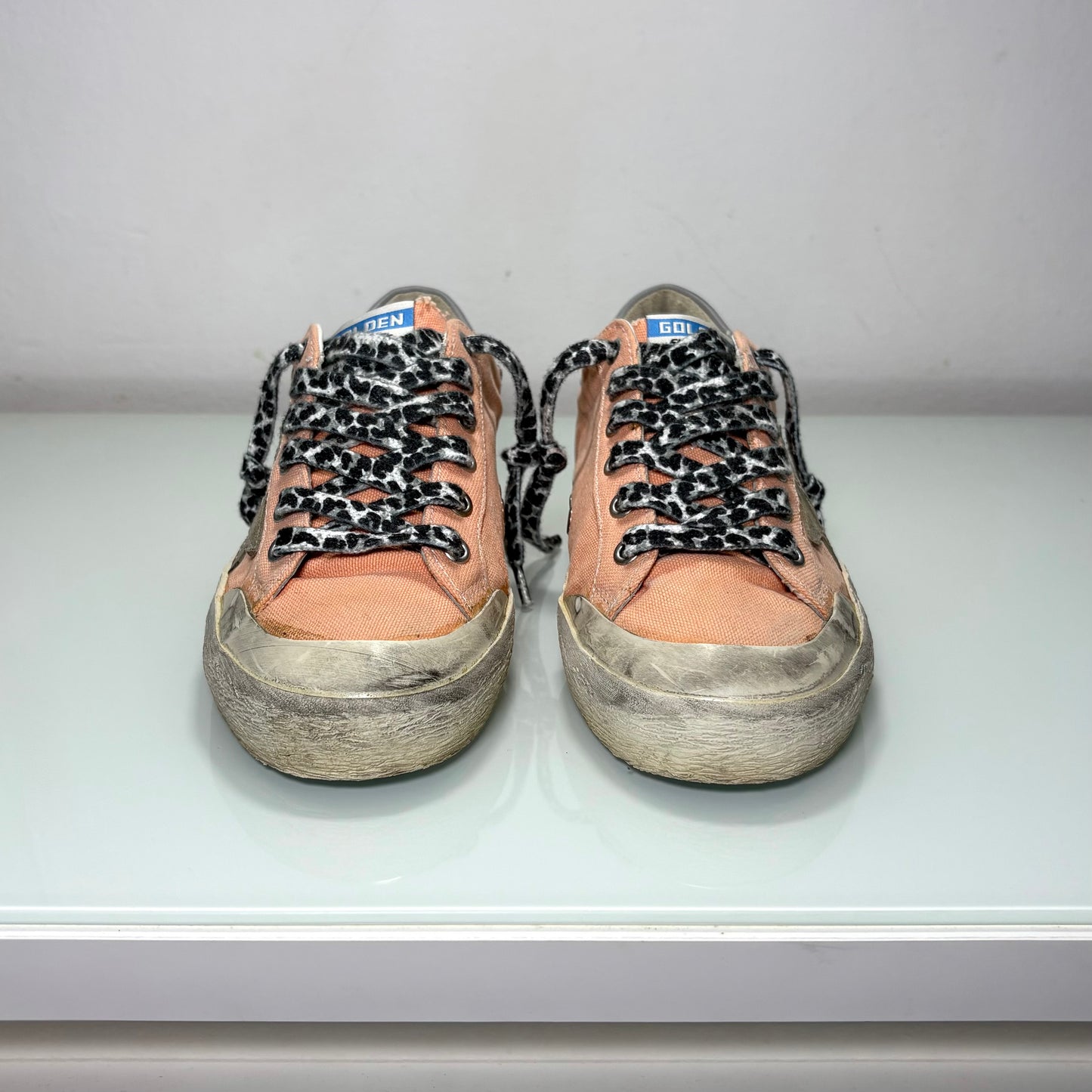 Golden goose Superstar albicocca in tessuto 38