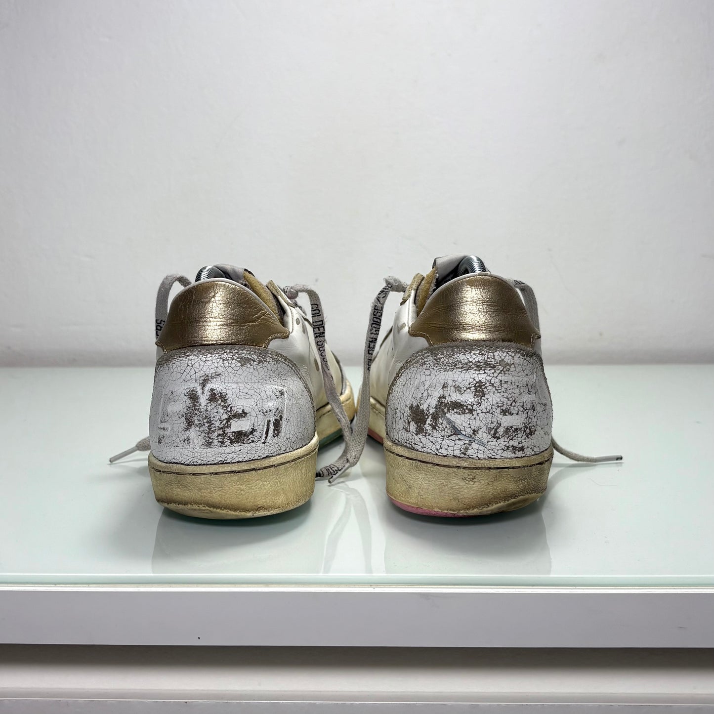 Golden goose Ballstar bianche stella blu/ stella rosa 42