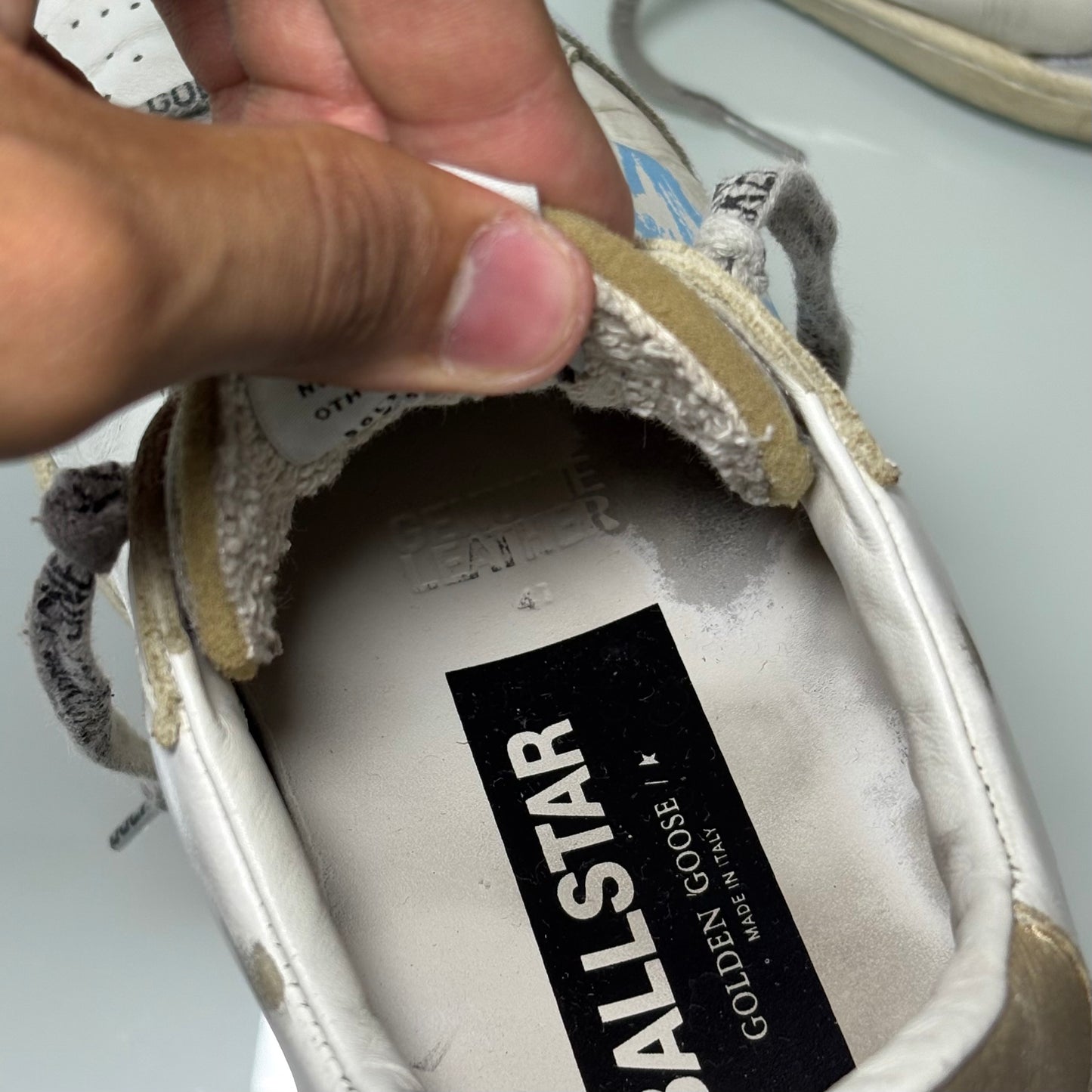 Golden goose Ballstar bianche stella blu/ stella rosa 42