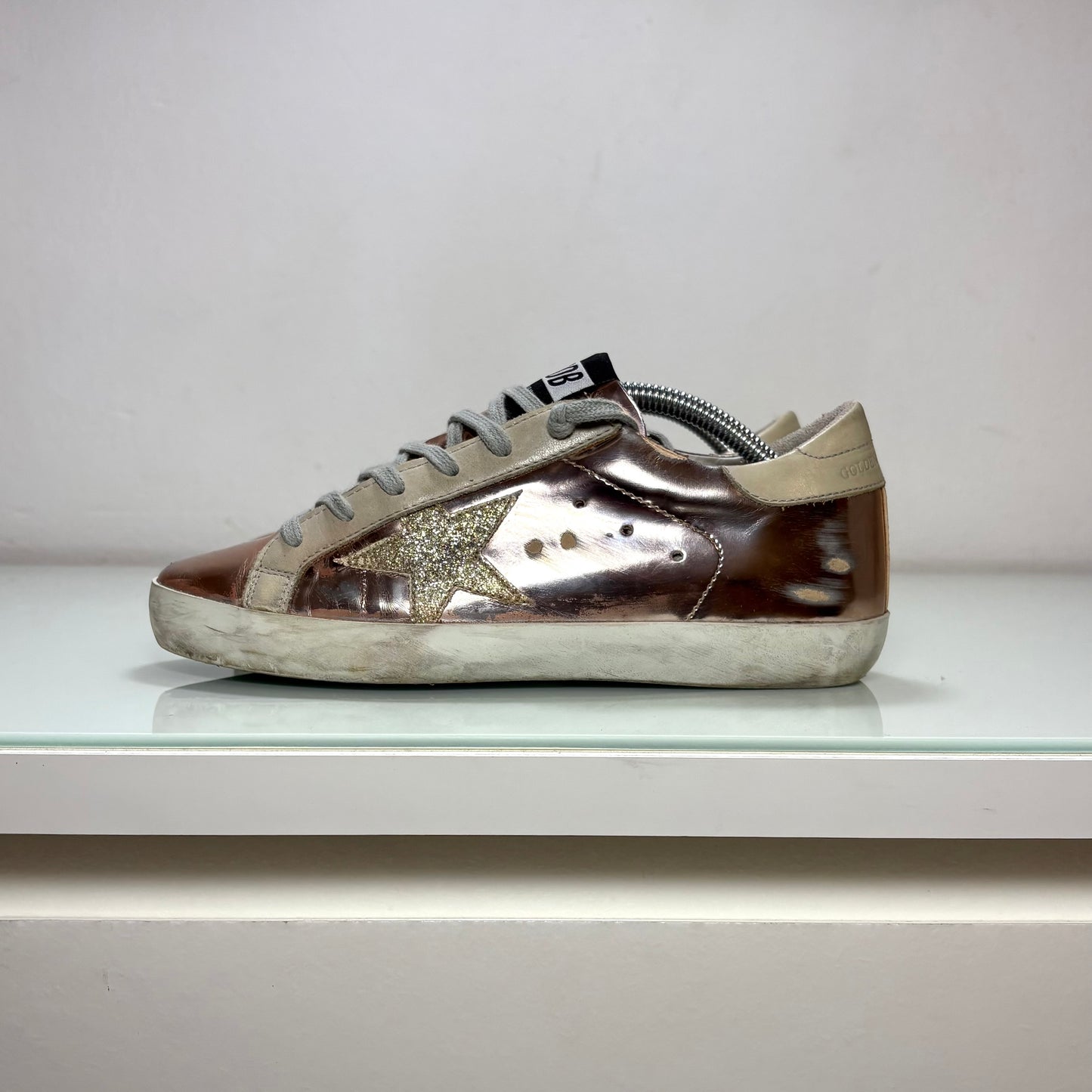 Golden goose Superstar Oro cromato 36