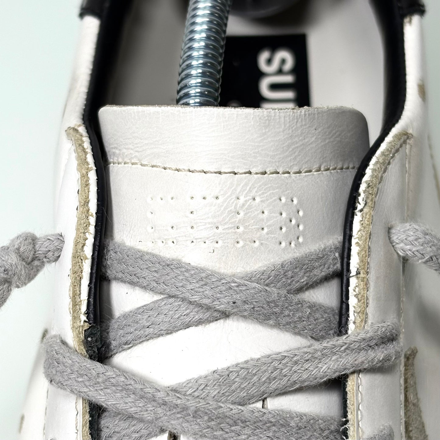 Golden goose Superstar classic bianche con tallone esterno nero 41
