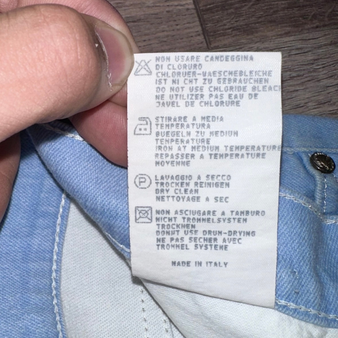Roberto Cavalli jeans turchese chiaro XS