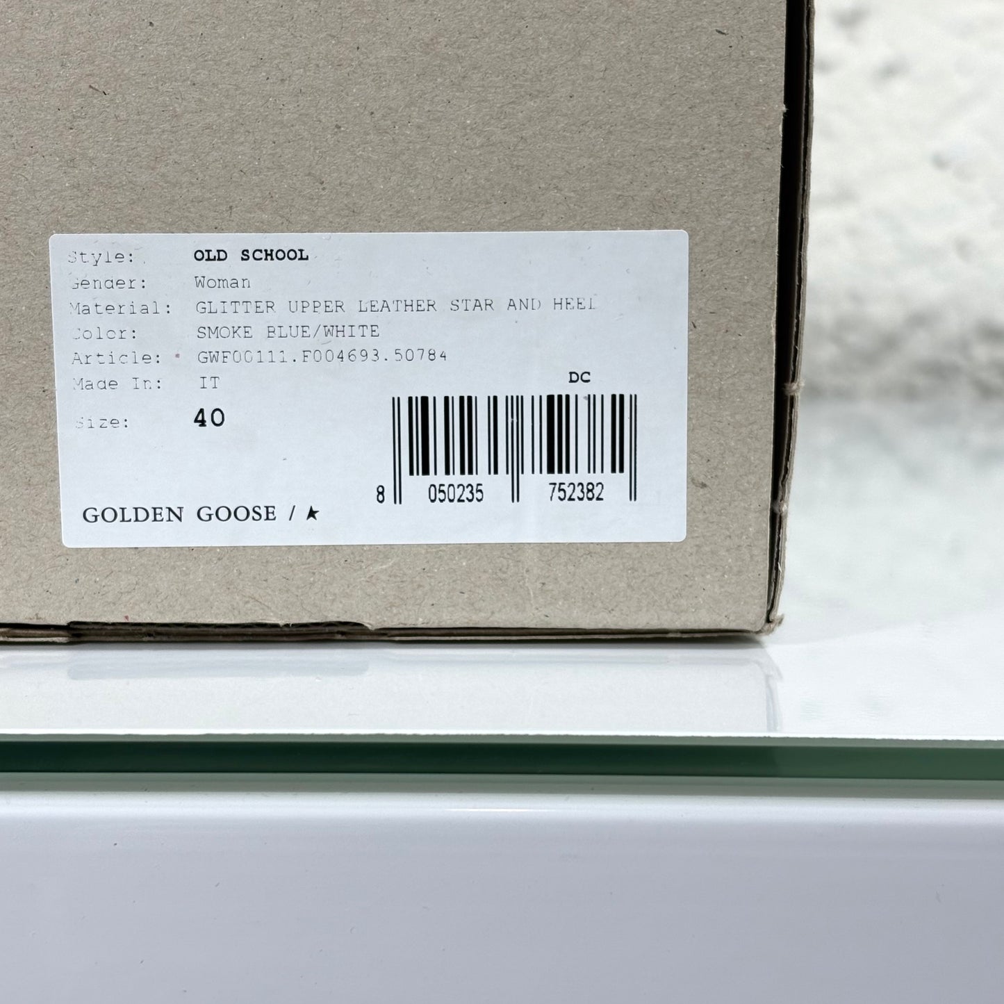 Golden goose Old School blu glitter 40 limited edition