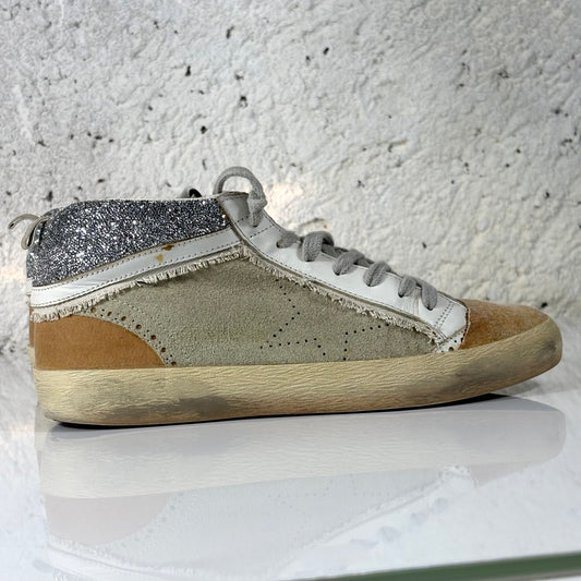 Golden goose Midstar “inverse” beige e bianche 38