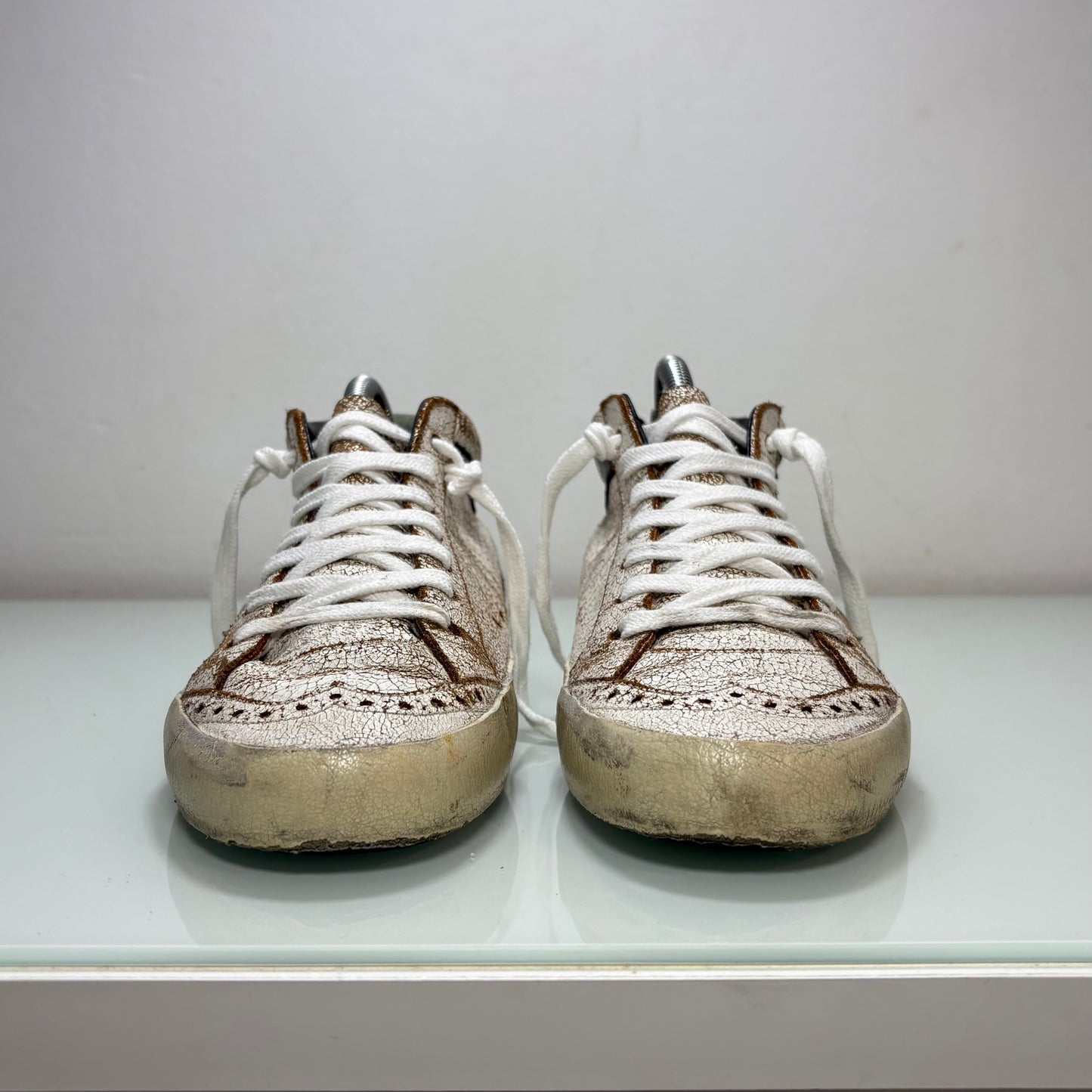 Golden goose mid star bianco