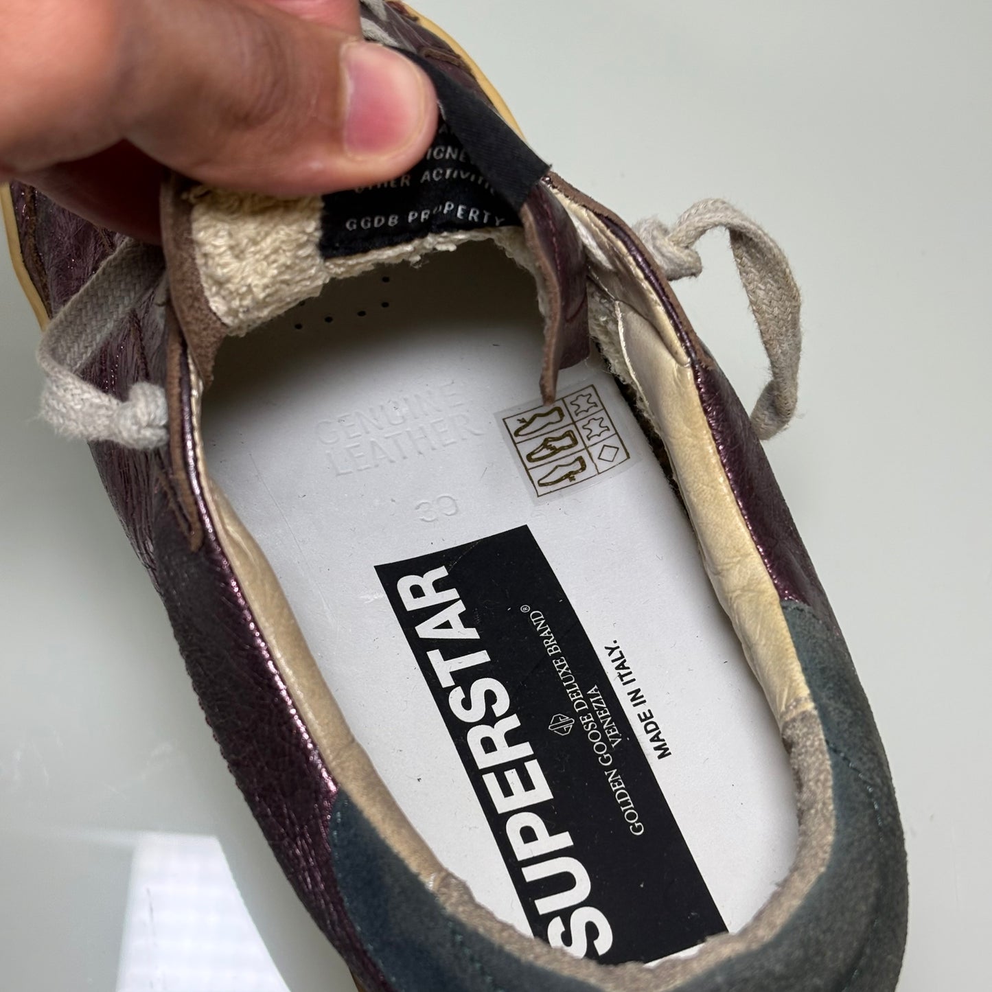 Golden goose Superstar Bordeaux 39