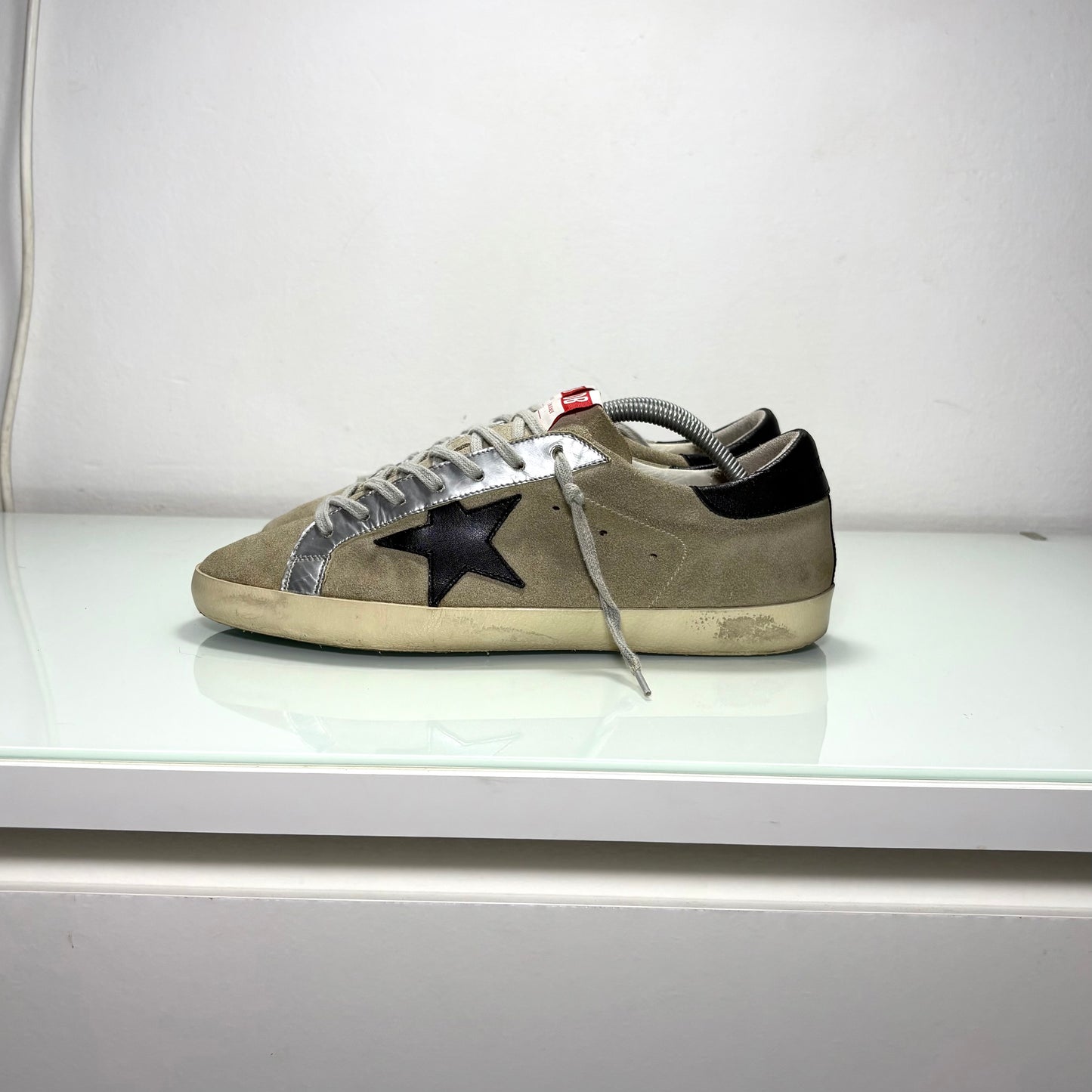 Golden goose Superstar Grigio topo e Stella nera 42