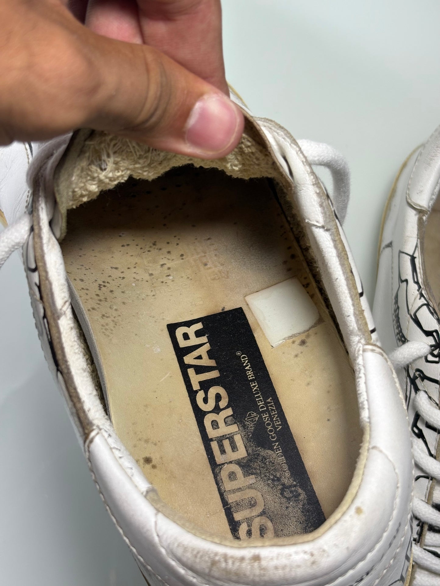 Golden goose superstar bianche e nere 43