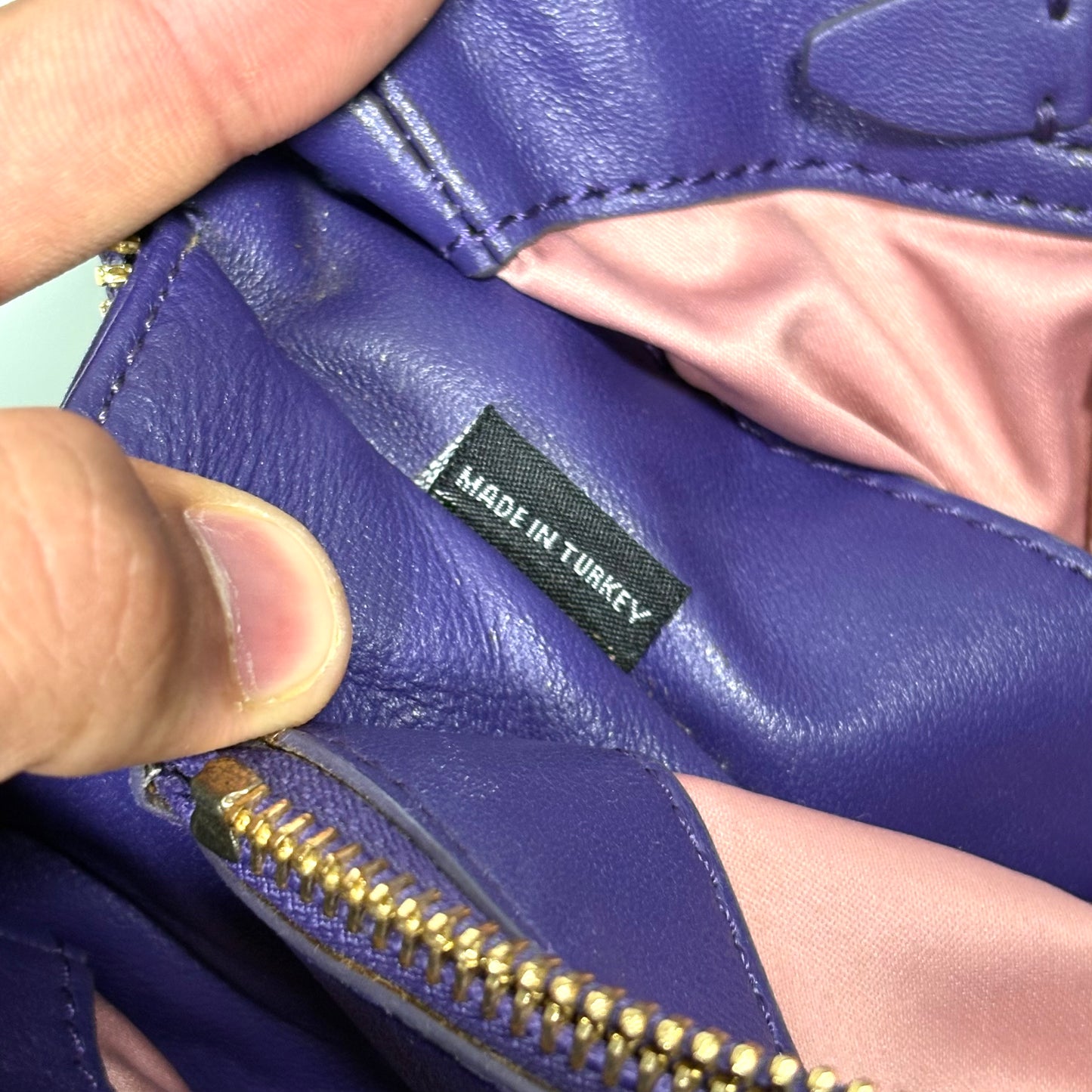 Miu Miu matelassé in pelle Viola