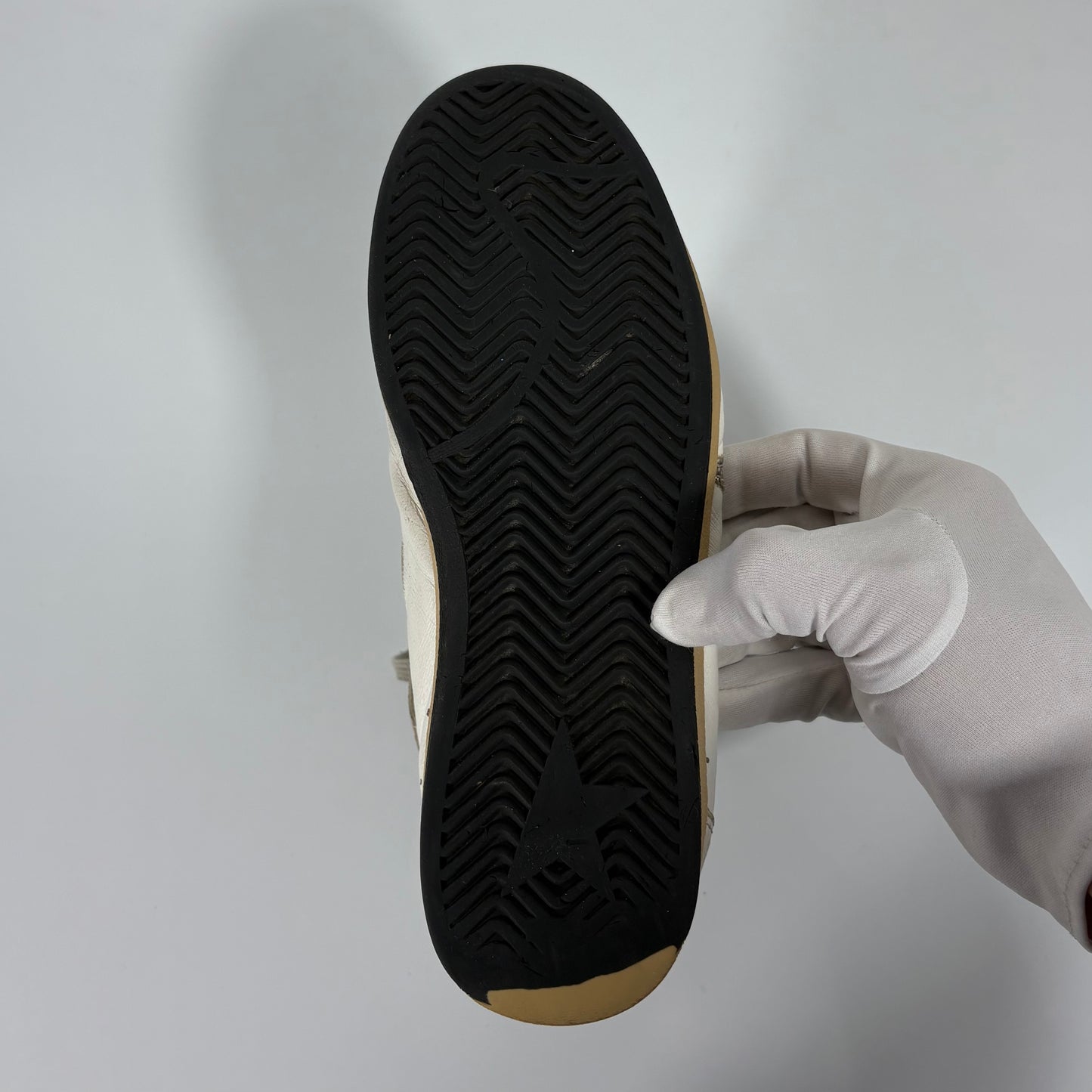 Golden goose Sky-star bianche con stella argento brillantinata 39