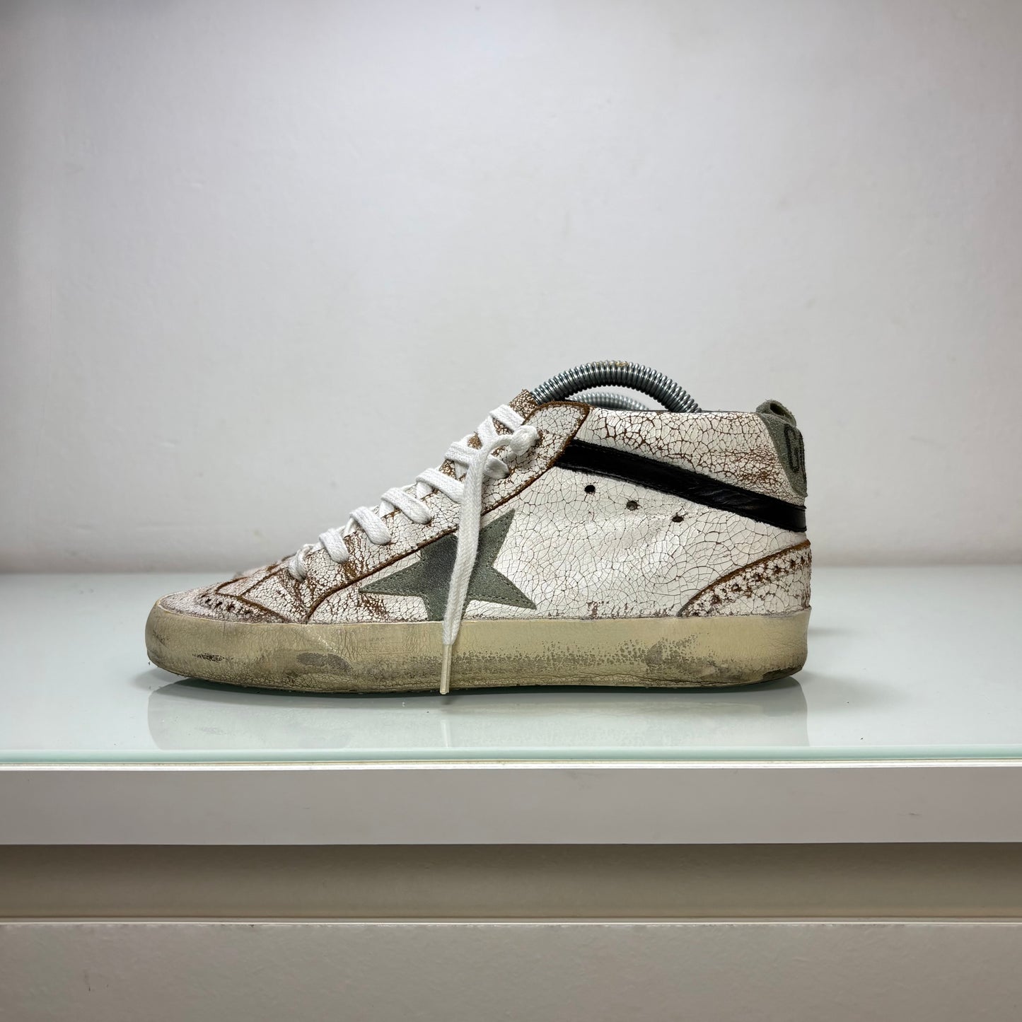 Golden goose mid star bianco