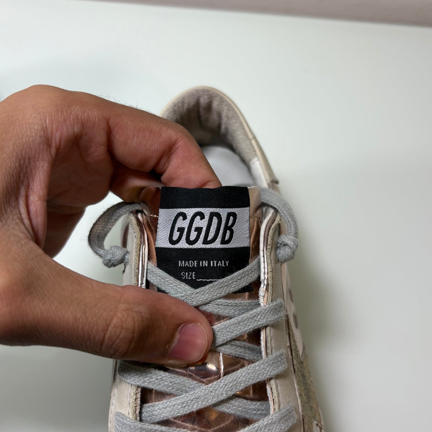 Golden goose Superstar Oro cromato 36
