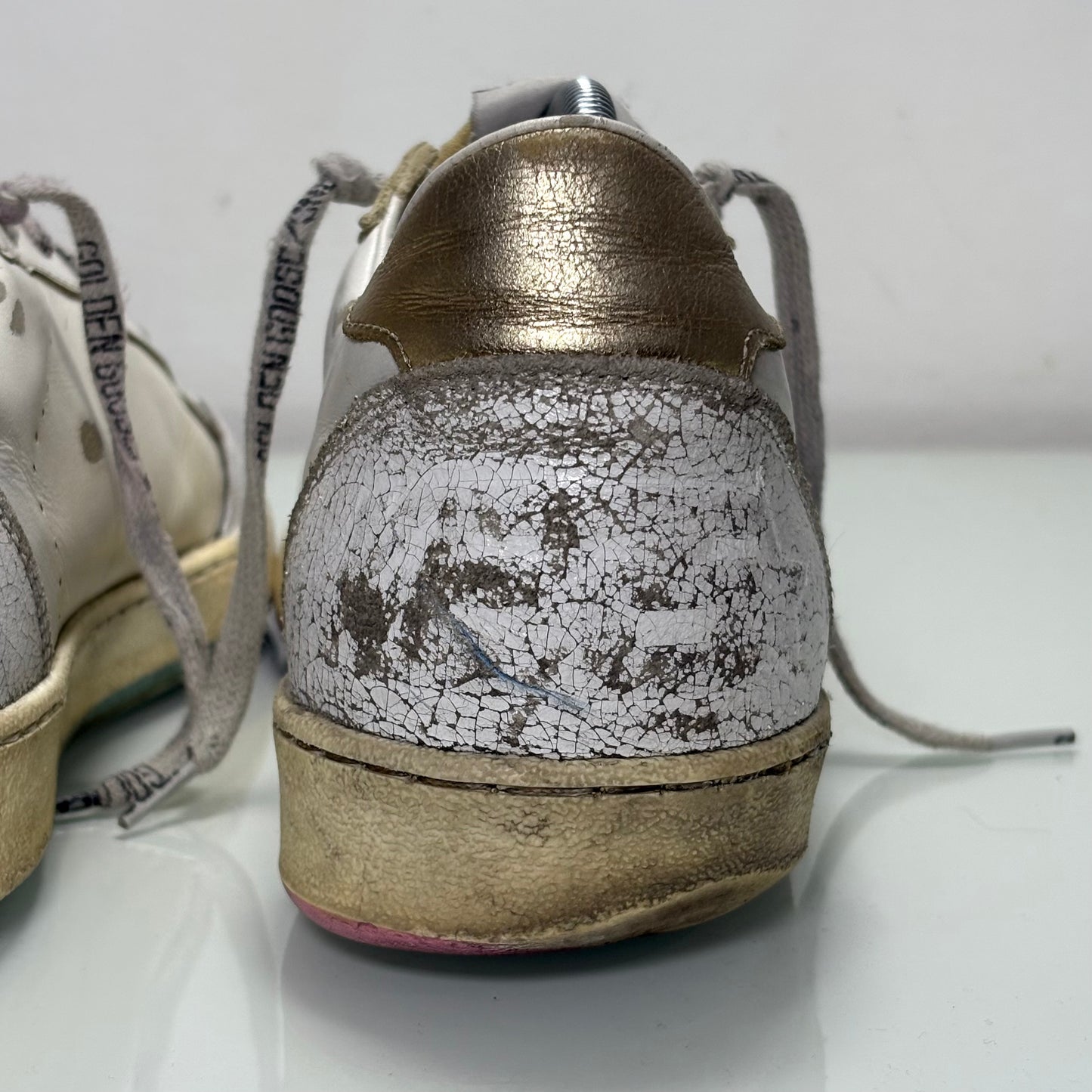 Golden goose Ballstar bianche stella blu/ stella rosa 42