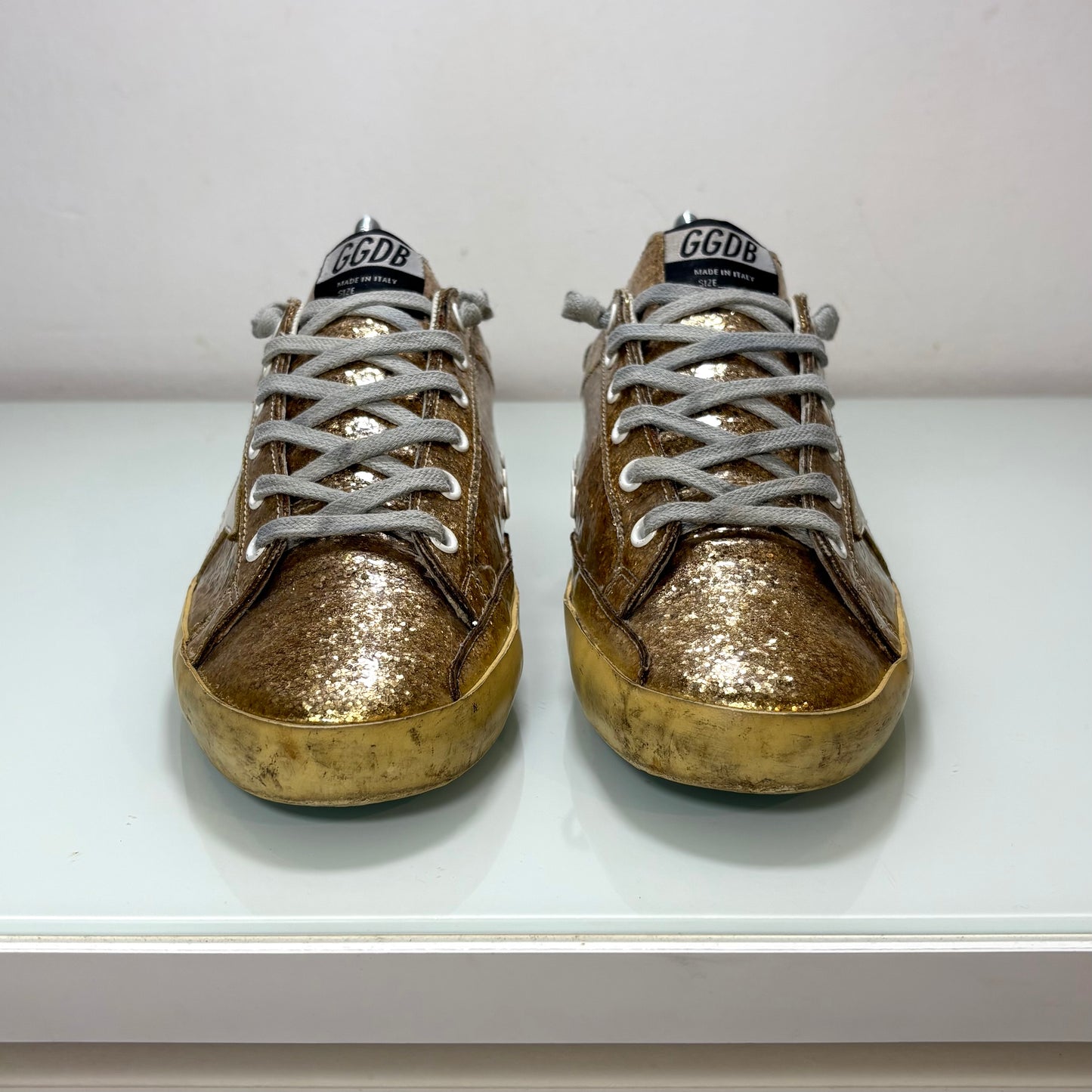 Golden goose Superstar oro paillettes 38