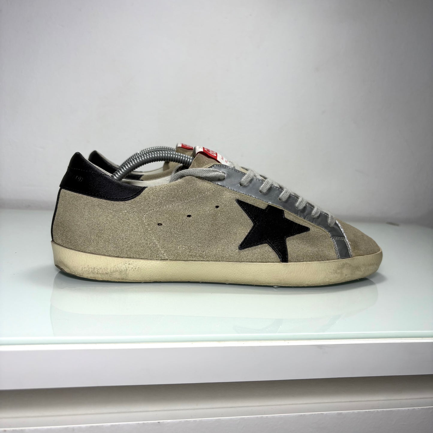 Golden goose Superstar Grigio topo e Stella nera 42