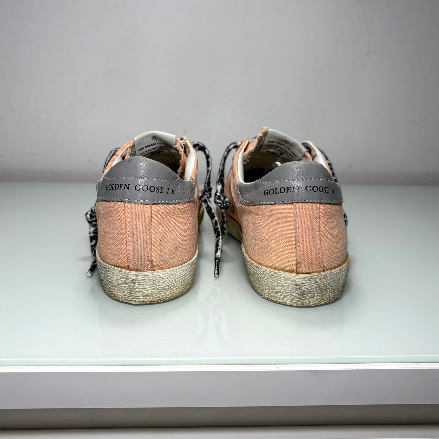 Golden goose Superstar albicocca in tessuto 38