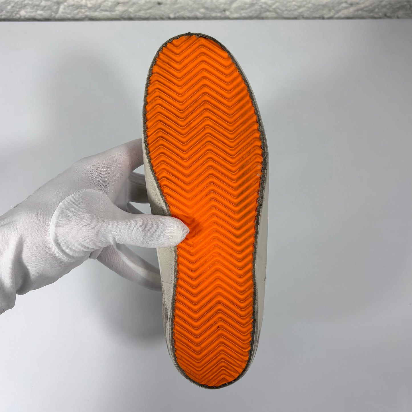 Golden goose Superstar bianche, arancioni e argento 39