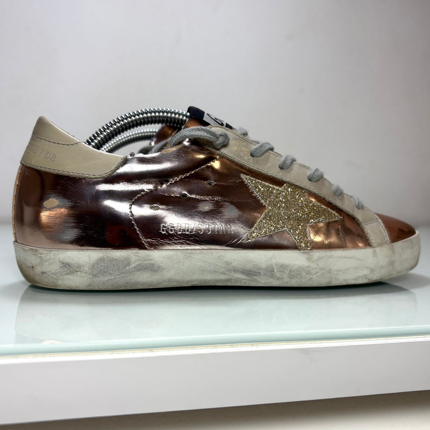 Golden goose Superstar Oro cromato 36