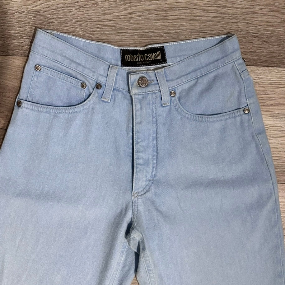 Roberto Cavalli jeans turchese chiaro XS