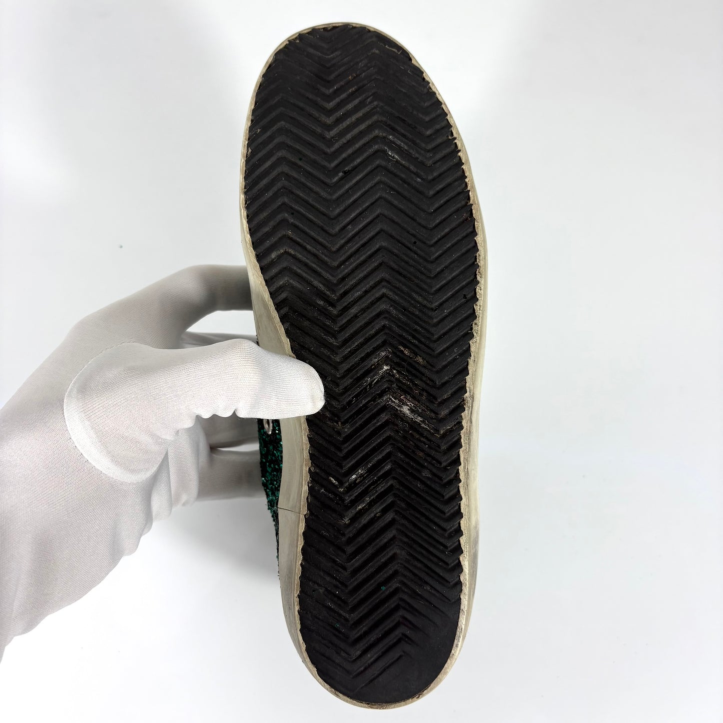 Golden goose Superstar nere con i brillantini 37