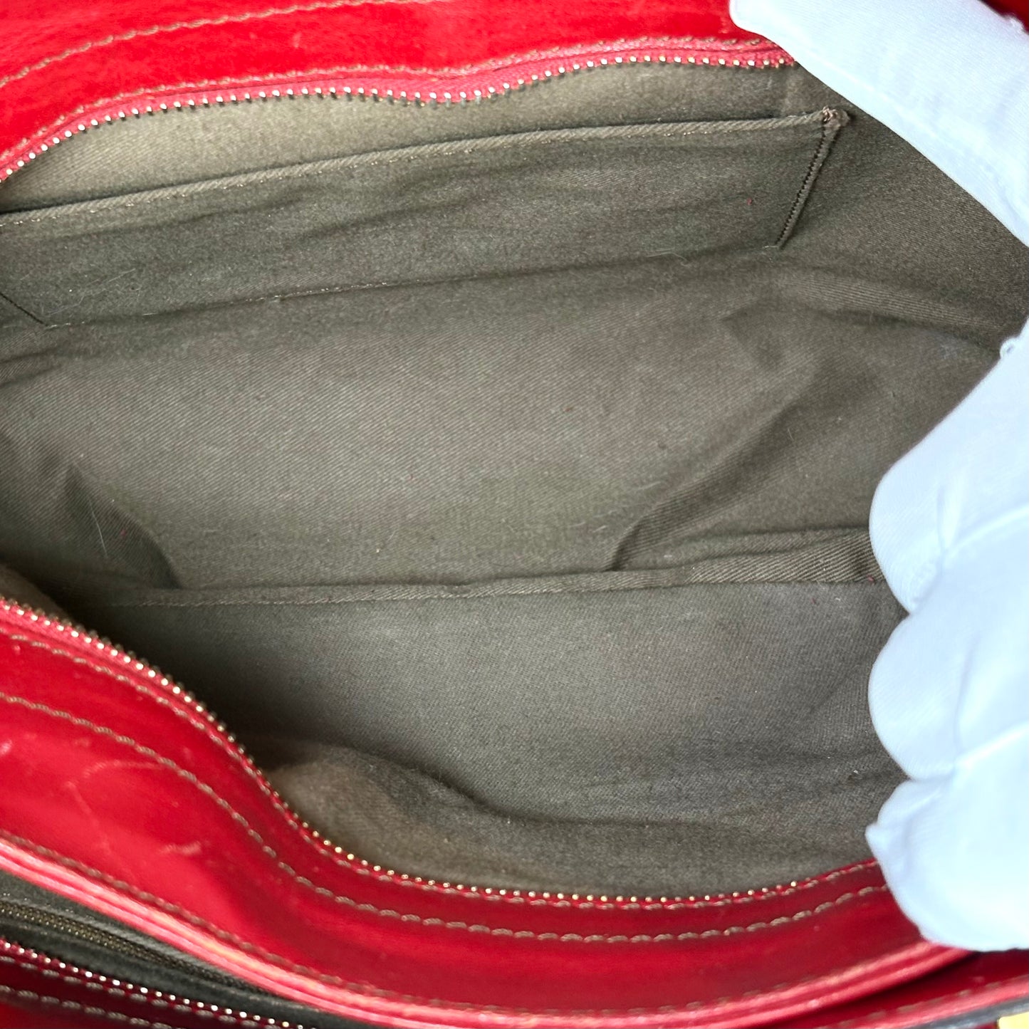 The Bridge Bauletto Rosso Ciliegia/Oro