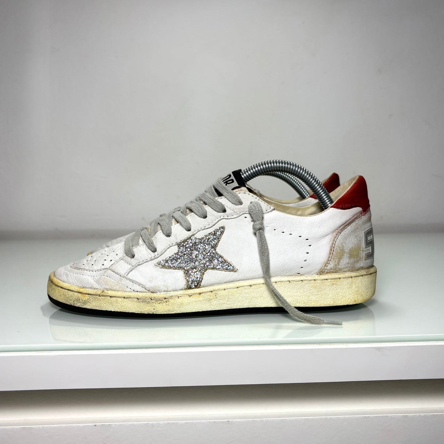 Golden goose Ballstar bianche e tallone rosso 37