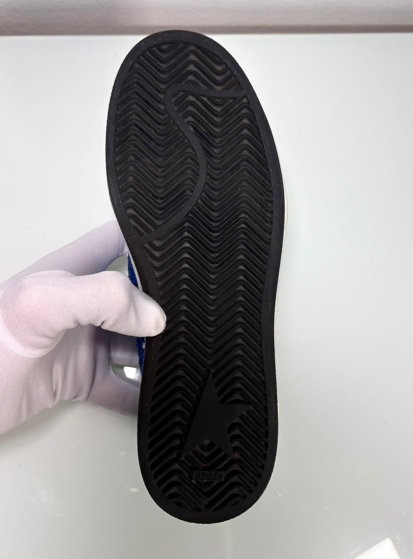 Golden goose Ballstar blue glitter 36