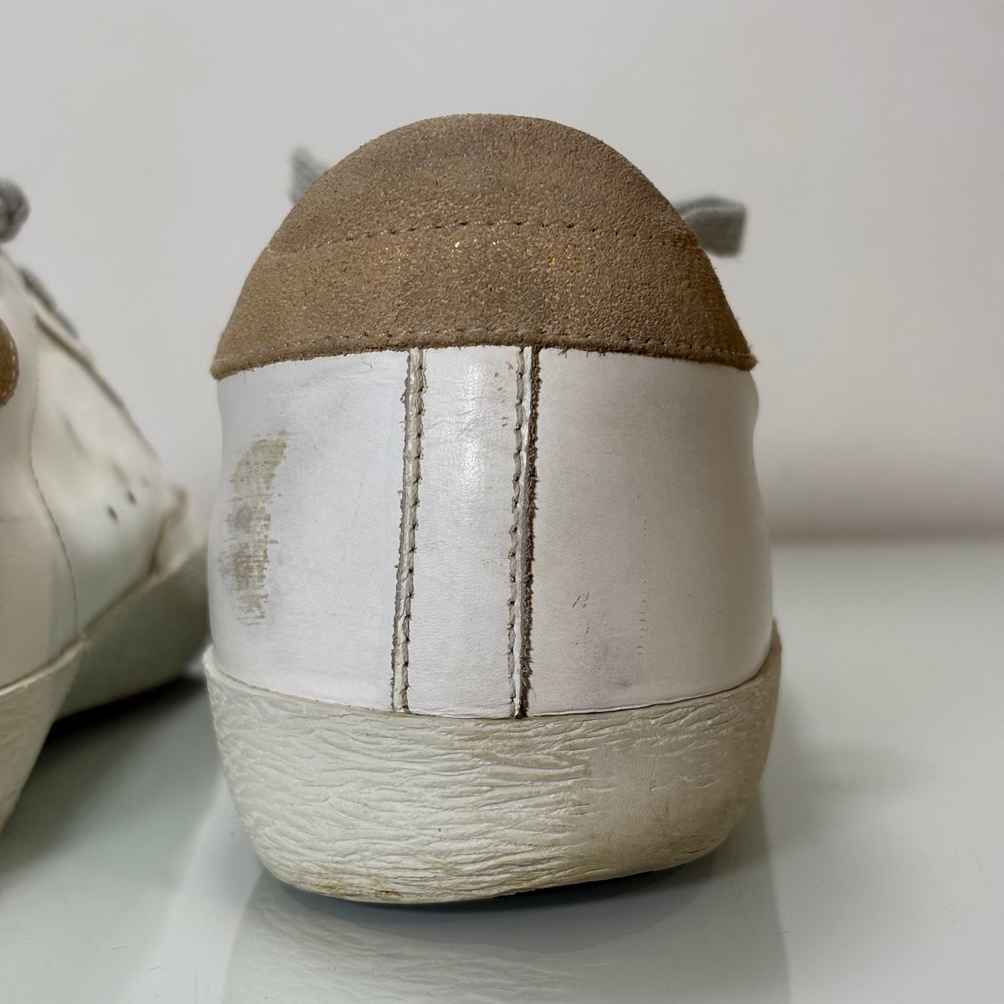 Golden goose Superstar bianco e sabbia 41