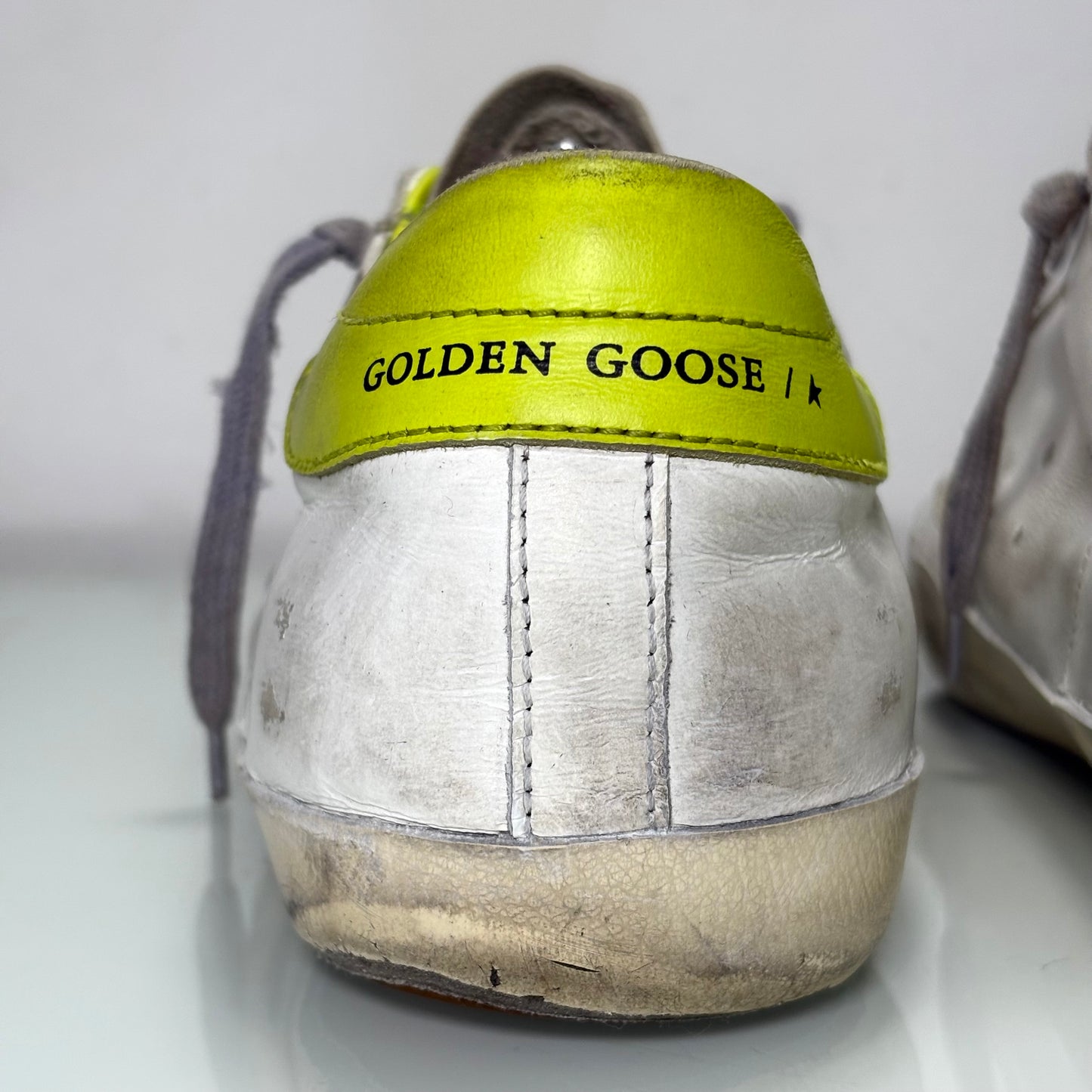 Golden goose Superstar bianco e giallo 42