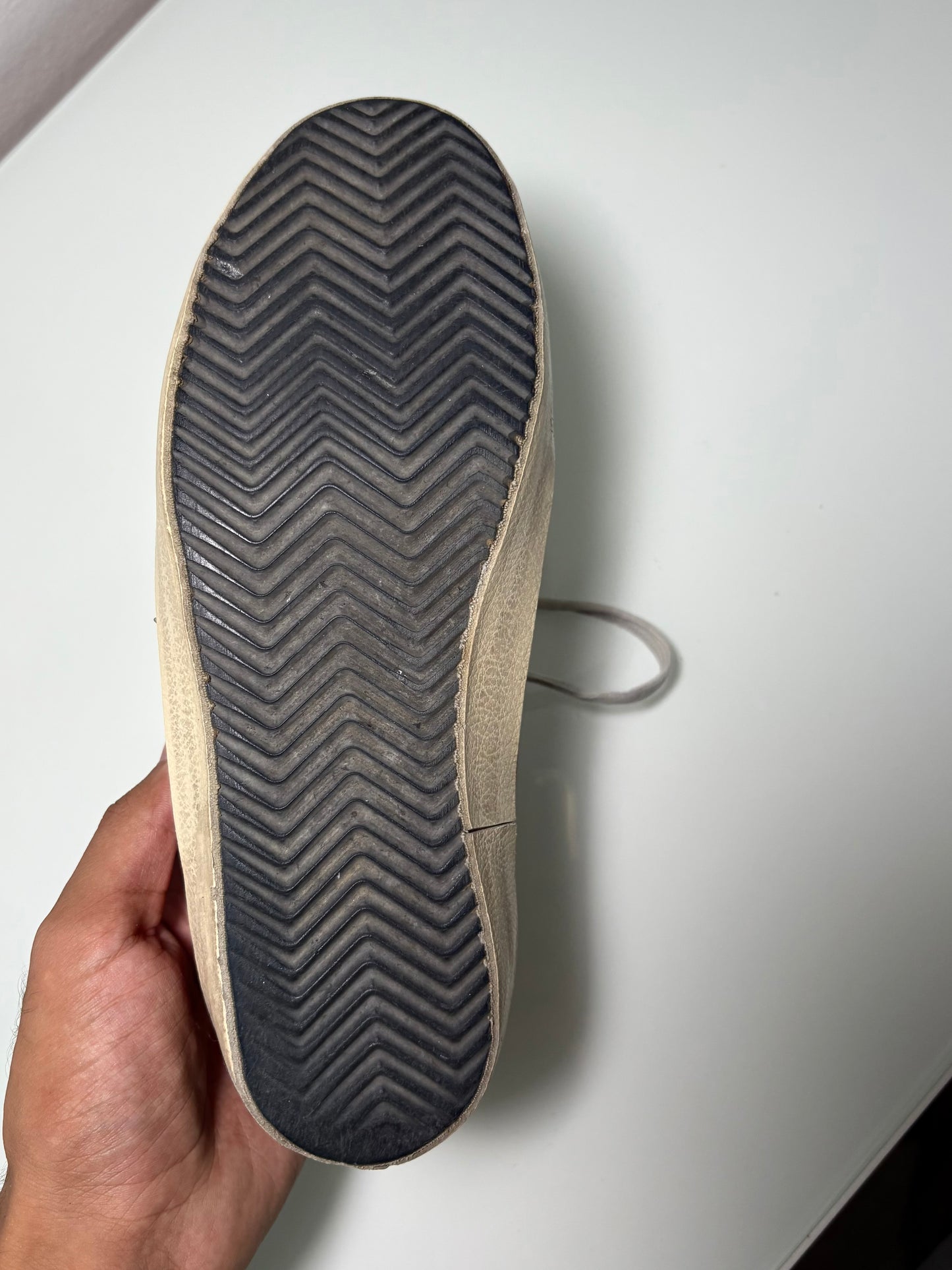 Golden goose Superstar rosso e argento 38