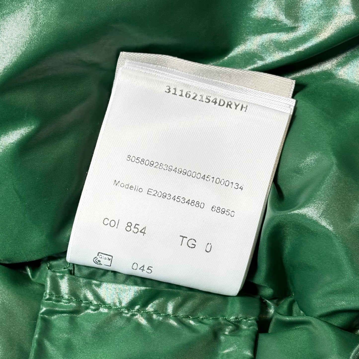 Moncler chouette verde taglia 0 (XS)