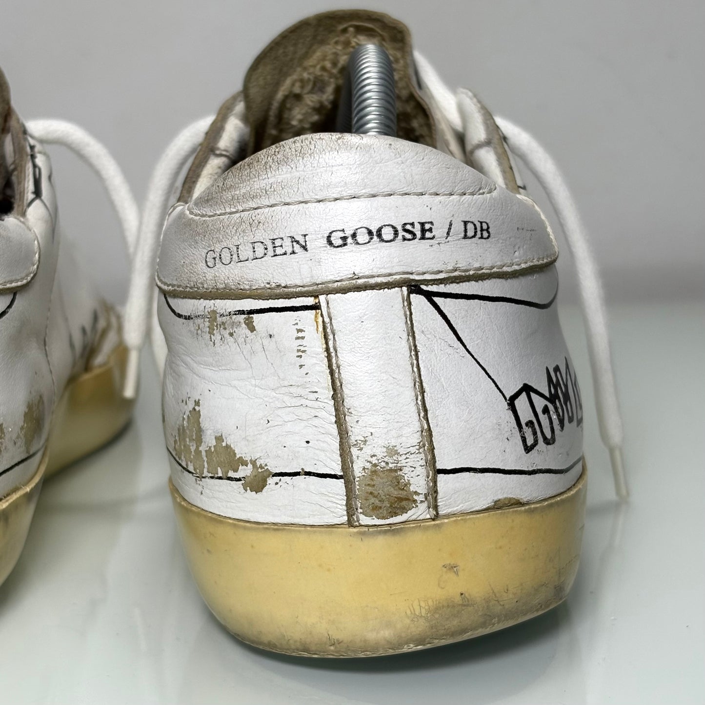 Golden goose superstar bianche e nere 43