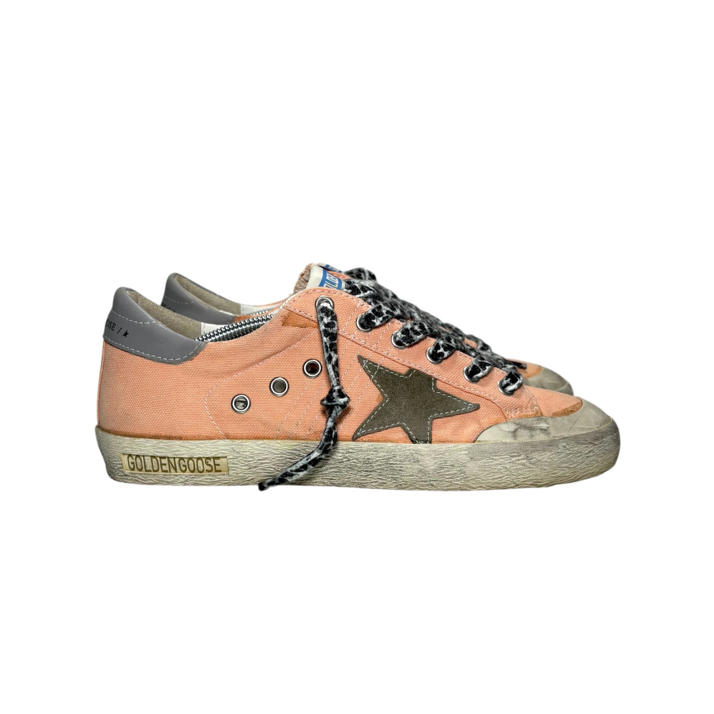 Golden goose Superstar albicocca in tessuto 38
