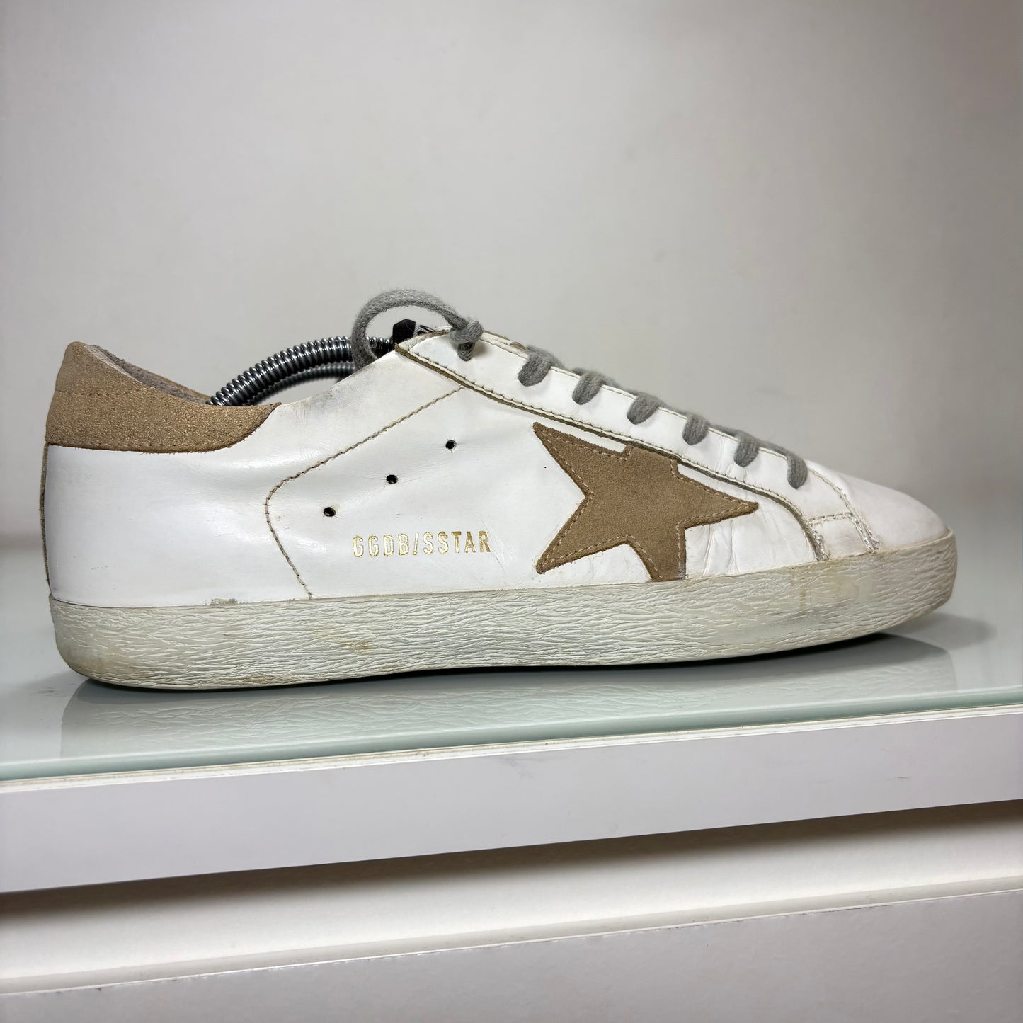 Golden goose Superstar bianco e sabbia 41