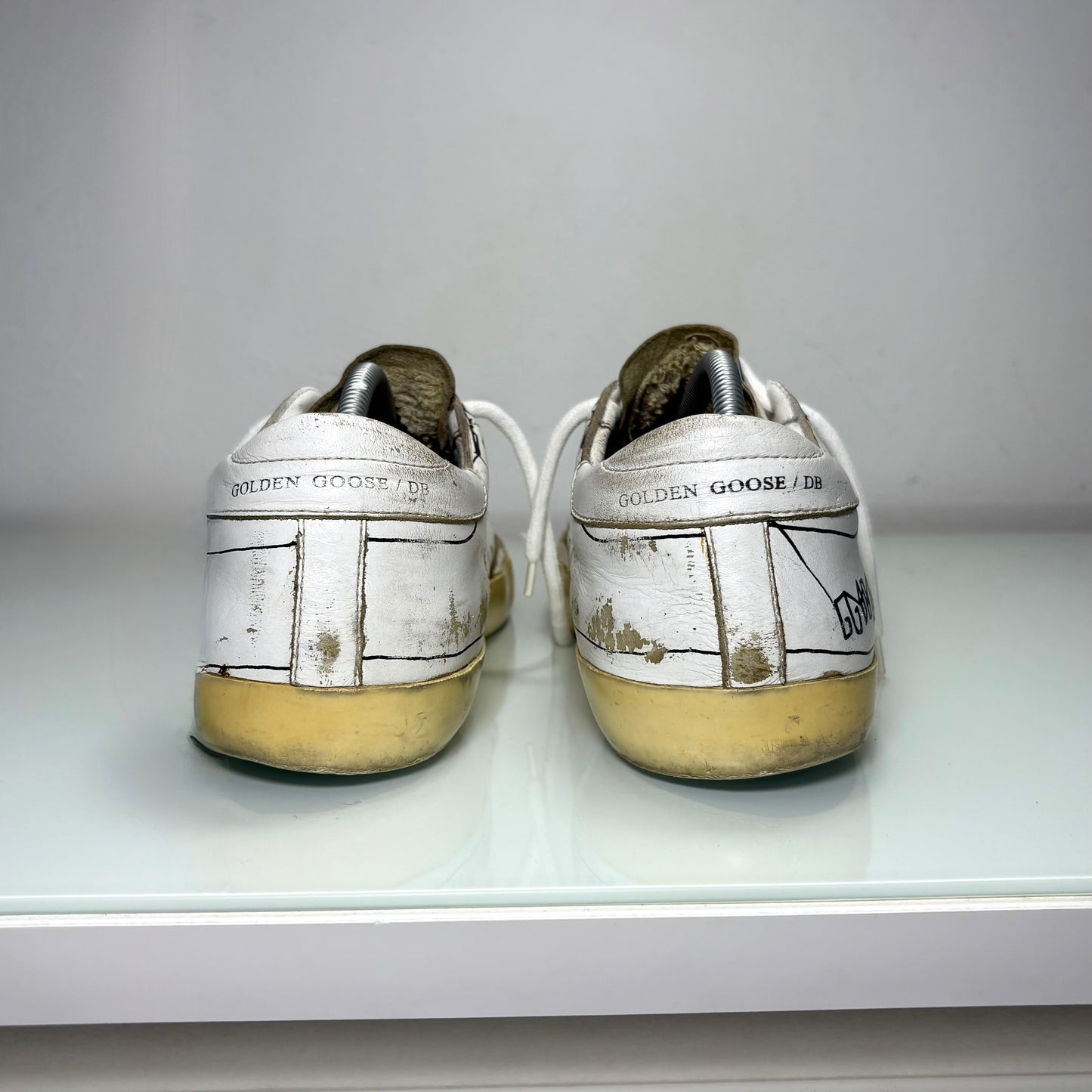 Golden goose superstar bianche e nere 43