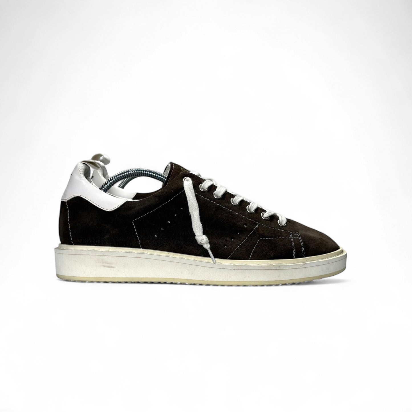 Golden goose Starter scamosciato marrone tallone bianco 39