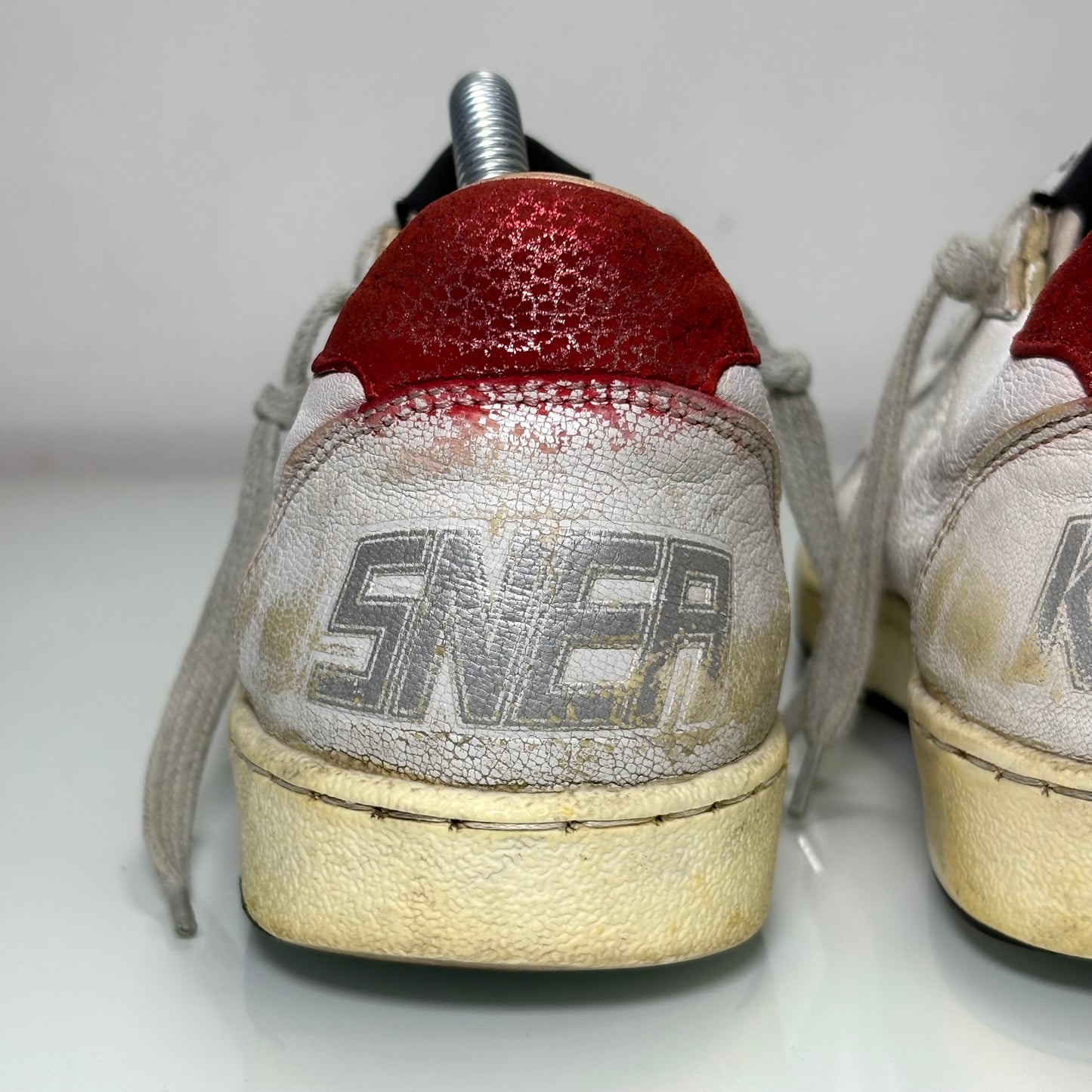 Golden goose Ballstar bianche e tallone rosso 37