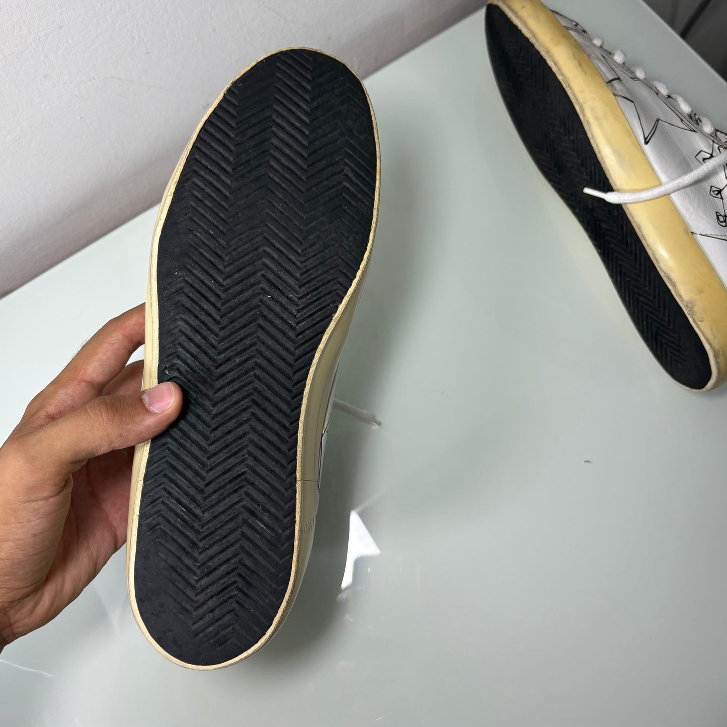 Golden goose superstar bianche e nere 43