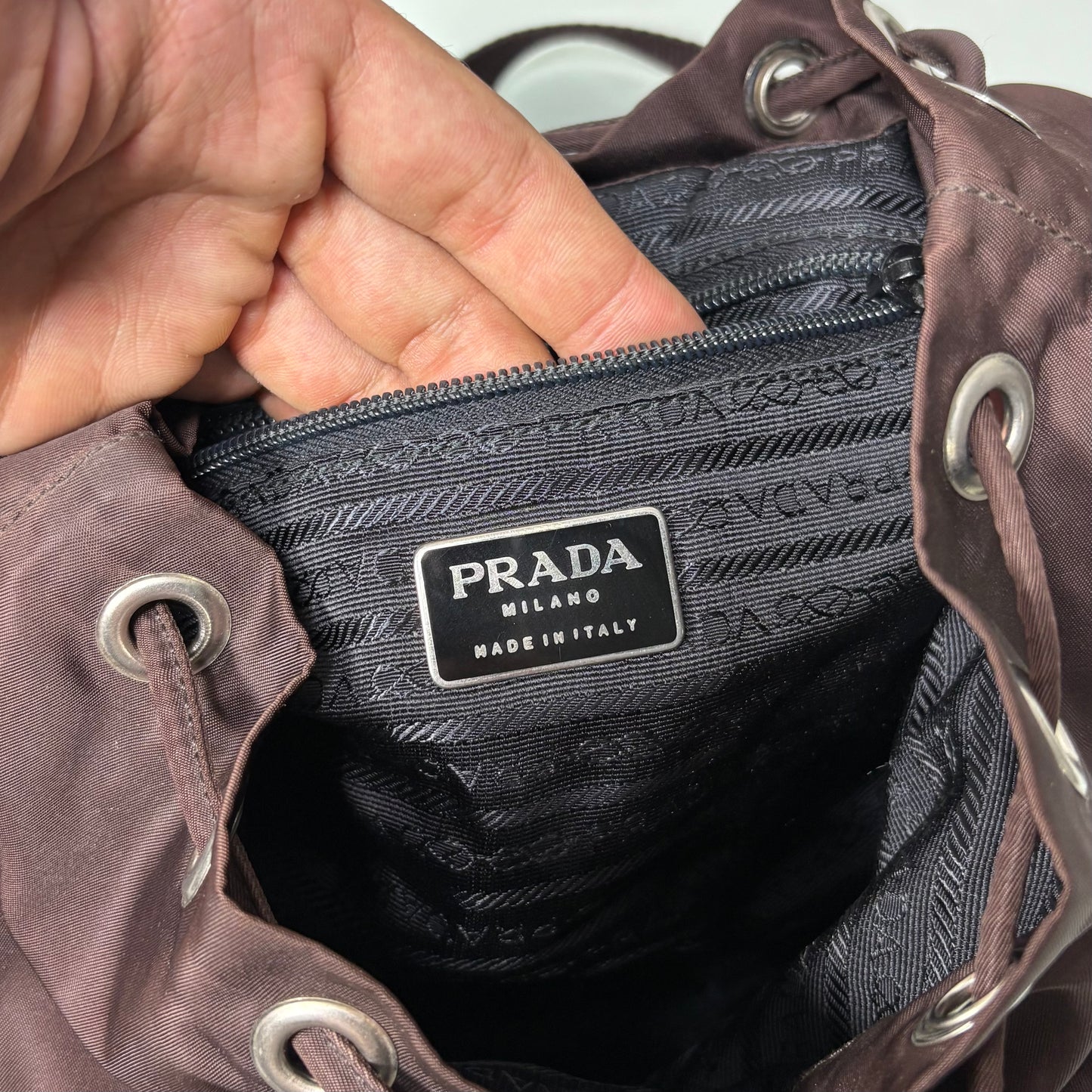 Zaino Prada Re-Nylon Marrone