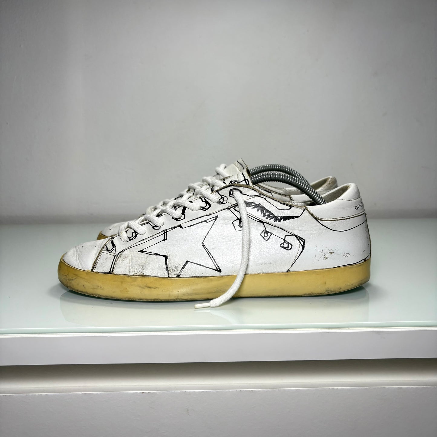 Golden goose superstar bianche e nere 43