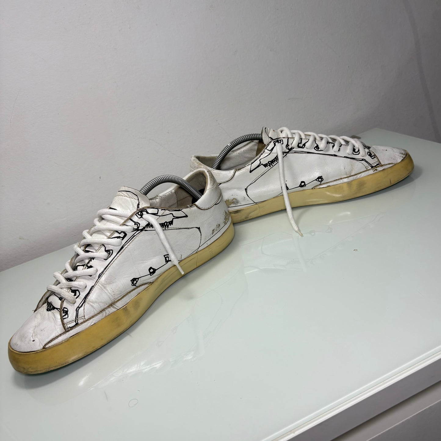 Golden goose superstar bianche e nere 43
